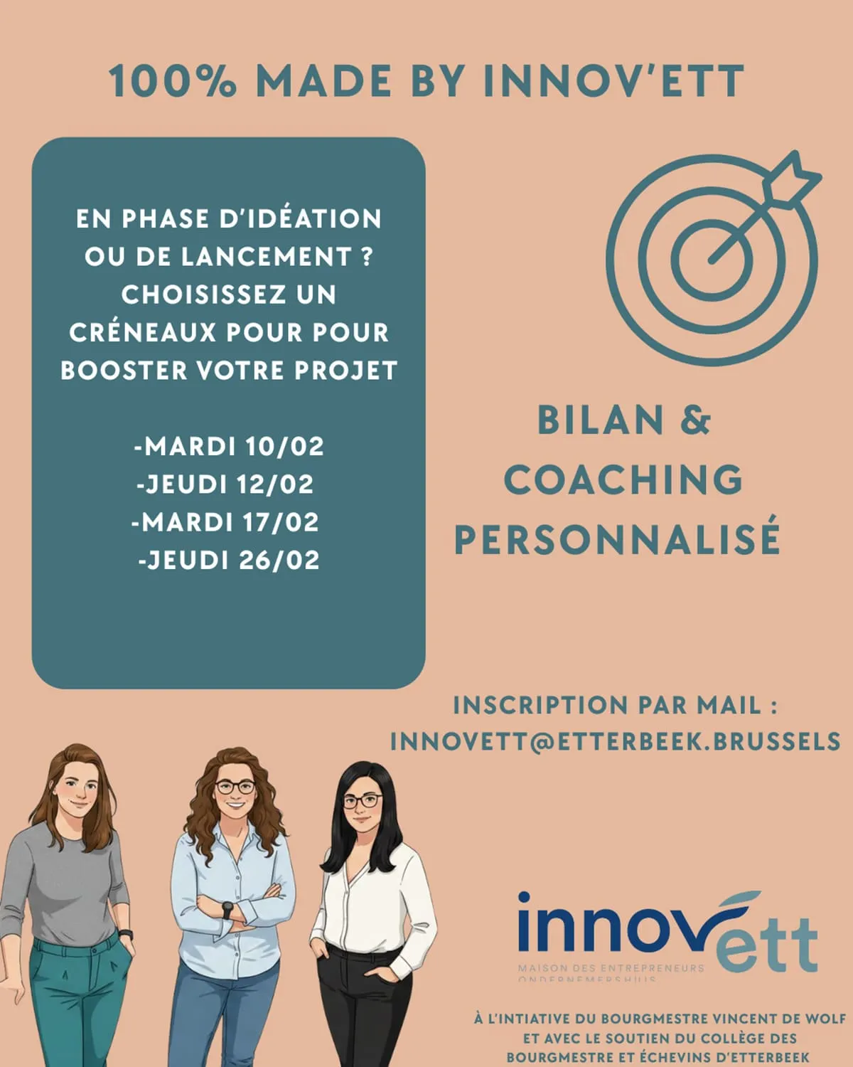 Activité innov'ett - Coaching 100% made by innov’ett - 1ère session
